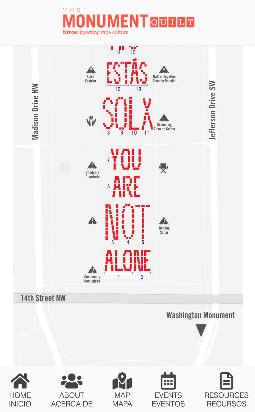 A screenshot of our app.
